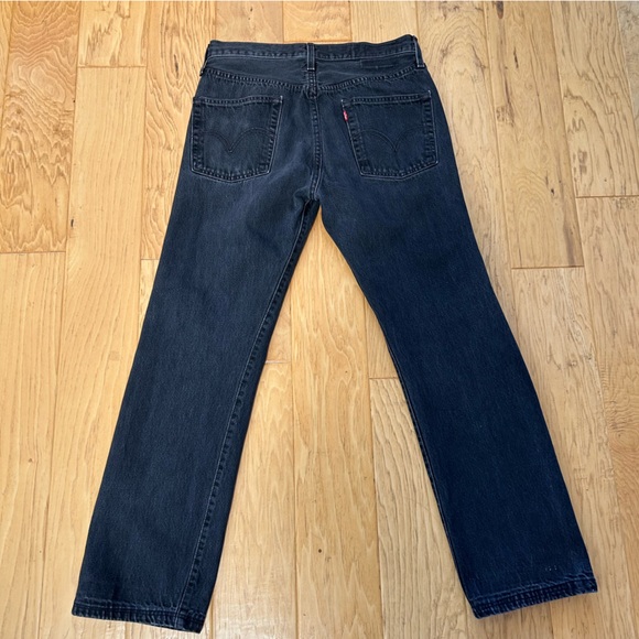 Vintage Levi’s 501 Black Jeans 32x32 Original High Rise Straight Leg Mexico - Picture 5 of 14